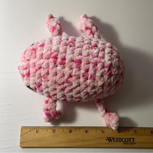 Crochet frog pink multicolor - Picture 6 of 9